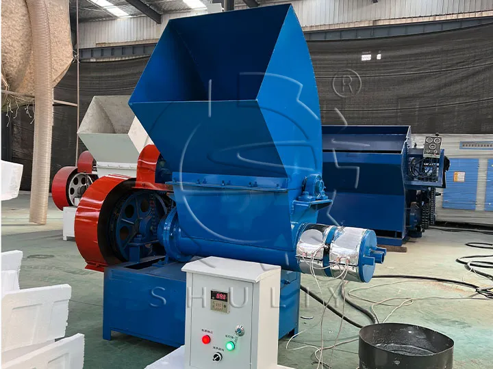 EPS hot melting recycling machine in factory