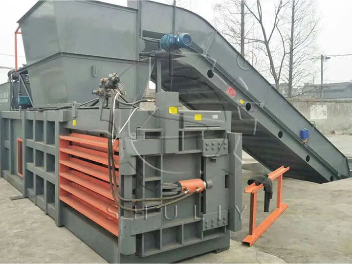 hydraulic plastic baling machine