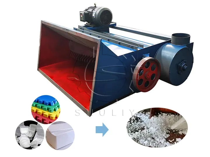 máquina de esmagamento de espuma plástica