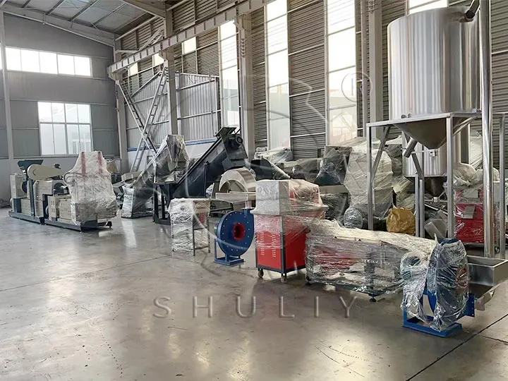 plastic recycling pelletizer machine sent to Nigeria