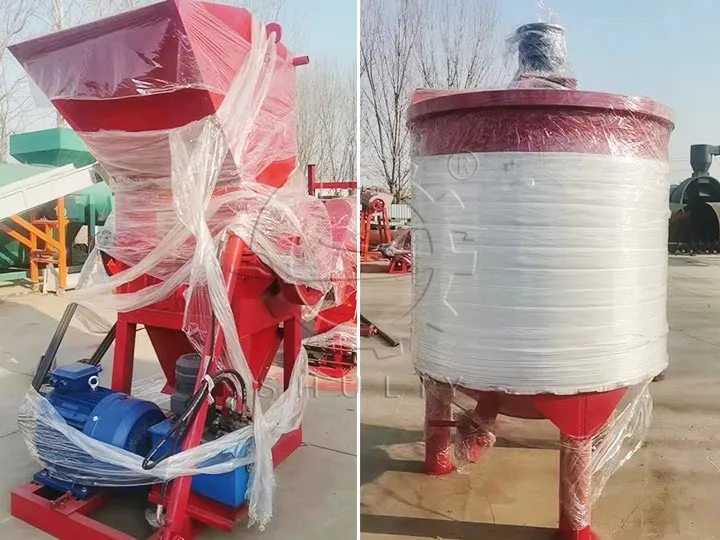 plastic shredder and hot washing tank