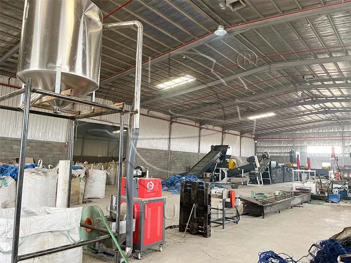 plastic recycling granulating line