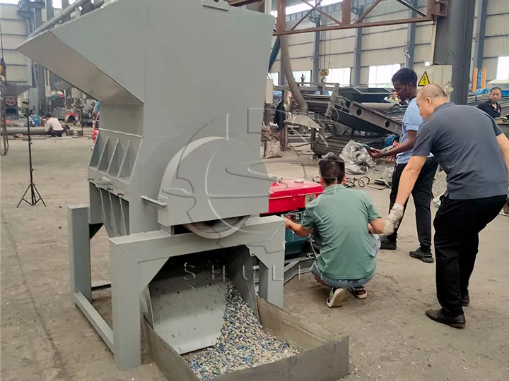 Usine de broyeur de déchets en plastique