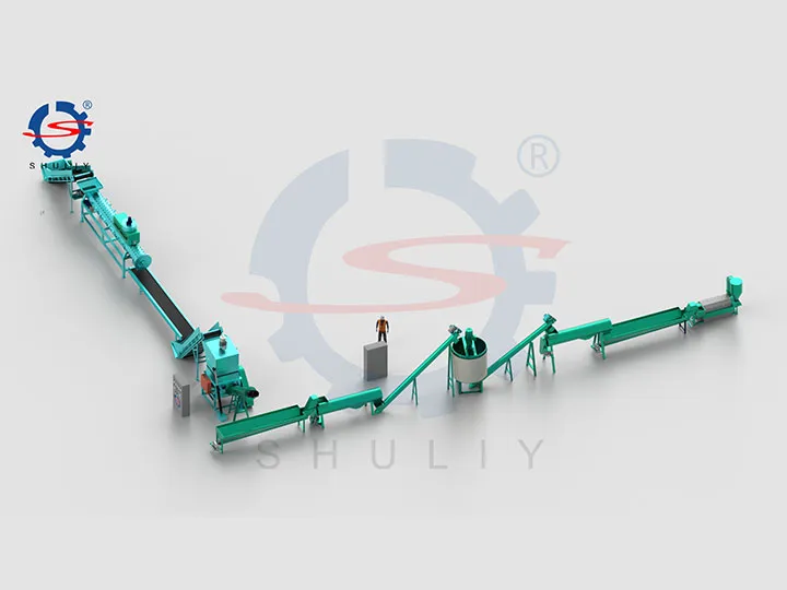 PET plastic recycling line