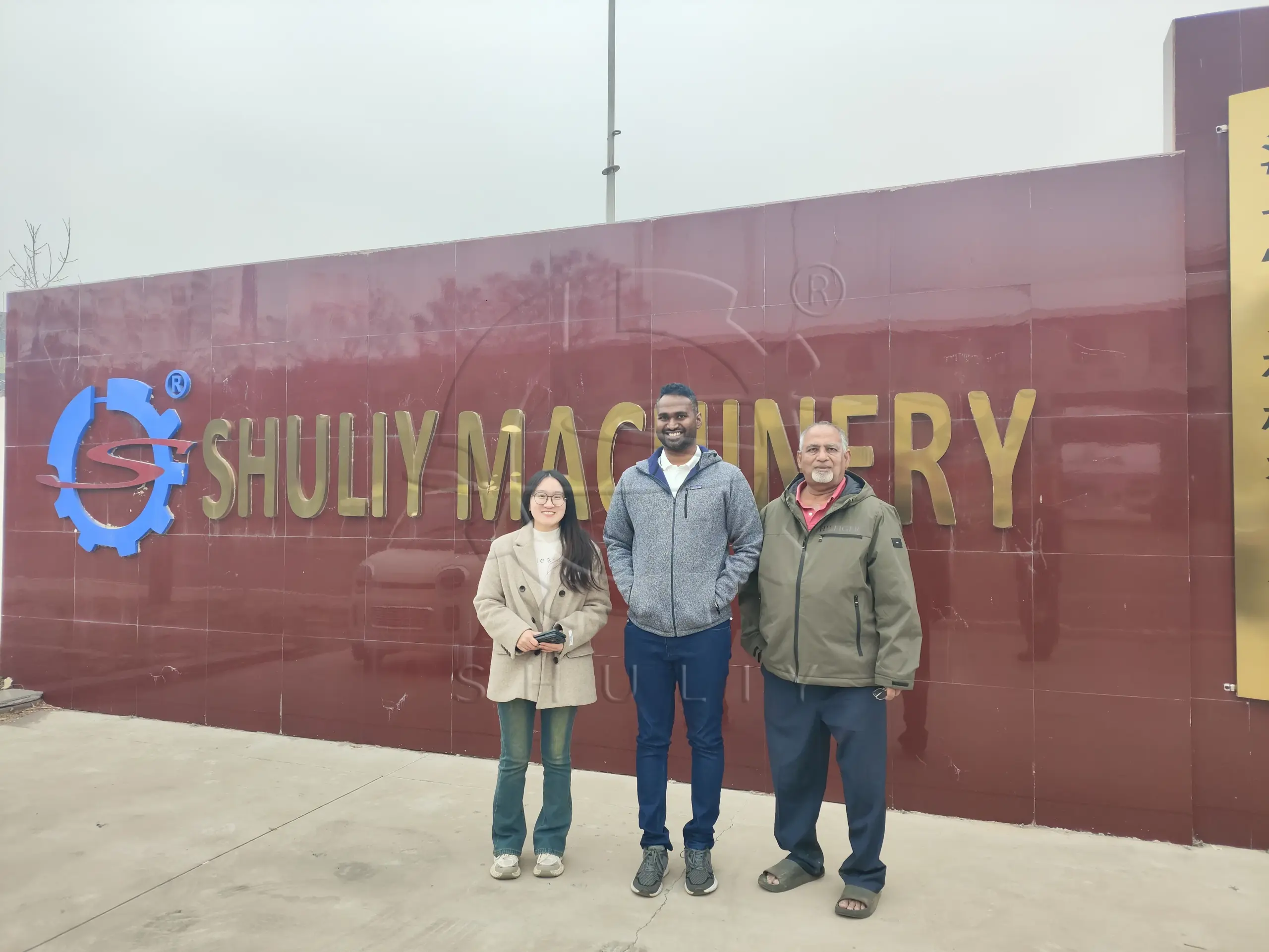 Máquina de pelletización de Sri Lanka Visite Shuliy PP