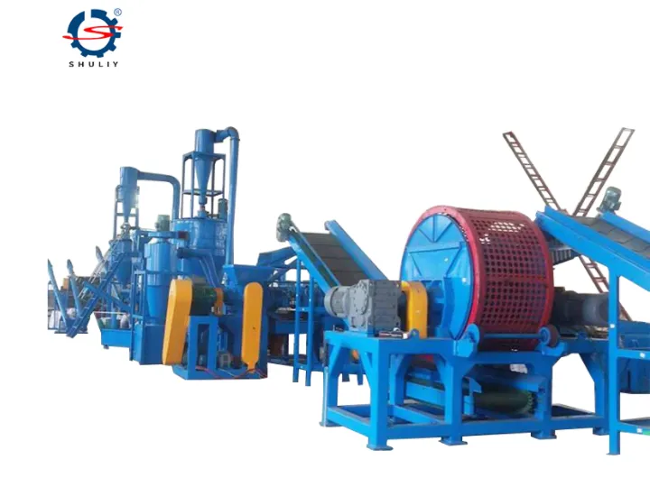 fully automatic rubber recycling plant
