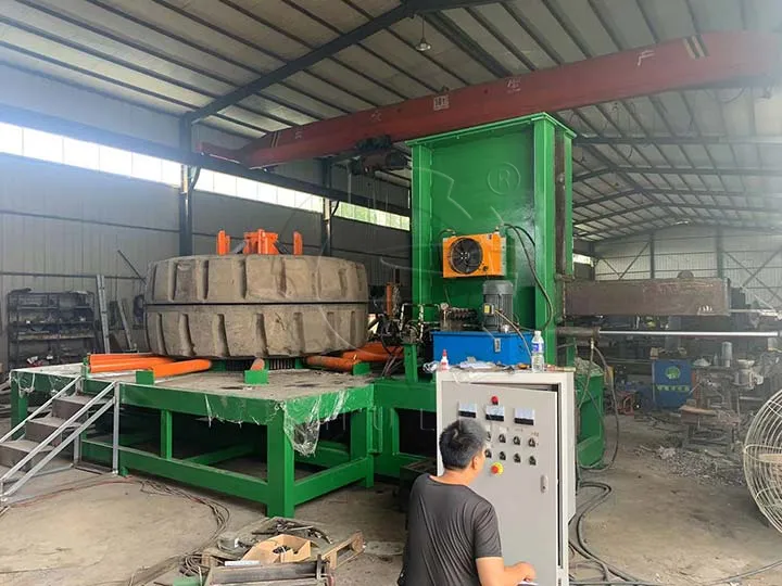 mining tire recycling dismantling machine