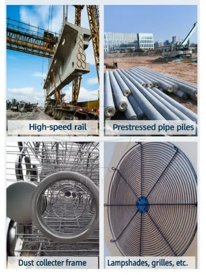 application of rebar rings