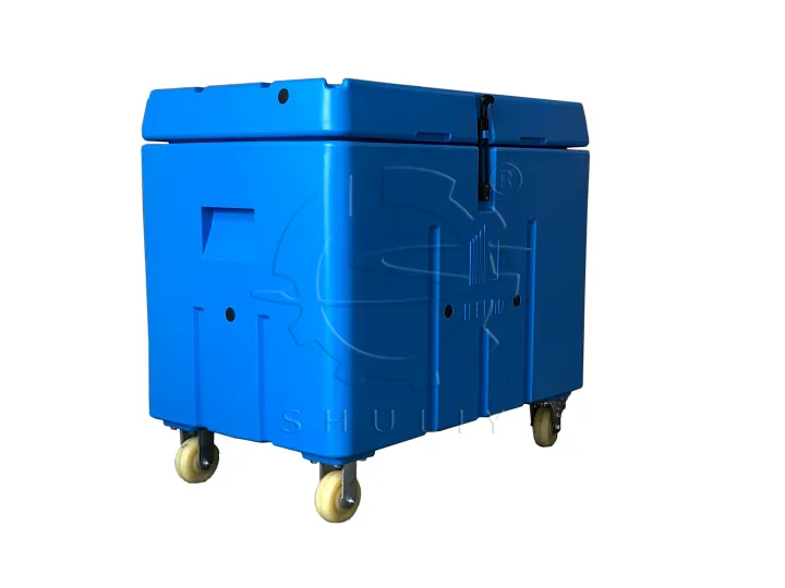 Lid-sealed dry ice storage chest