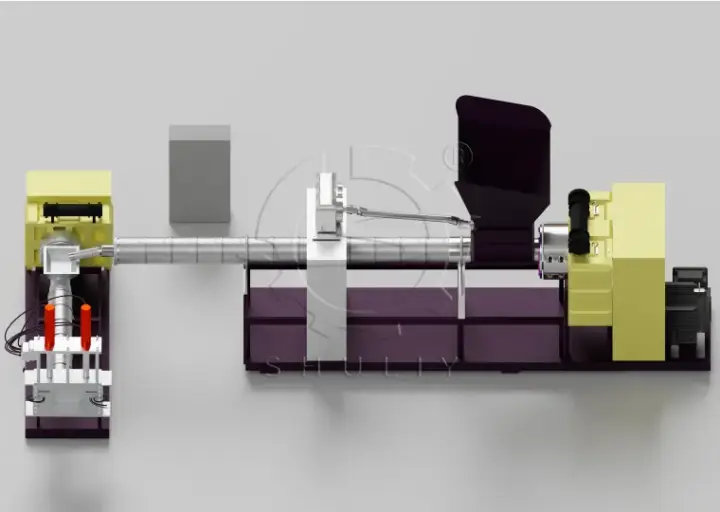 plastic strand pelletizing machine