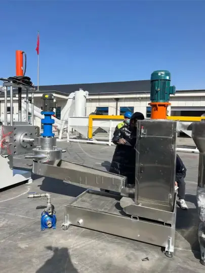 water ring pelletizer used in the factory